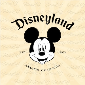 Disneyland  est 1955 svg, Mickeyy head svg, Mouse head svg, family trip svg, Vinyl Cut File, Svg, Pdf, Jpg, Png, Ai Printable Design File