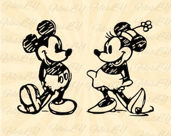 Mouse Couple Svg, Mouse silhouette Svg, Magical Mouse SVG, Valentine's Day SVG, Vinyl Cut File, Svg, Pdf, Jpg, Png, Ai Printable Design File
