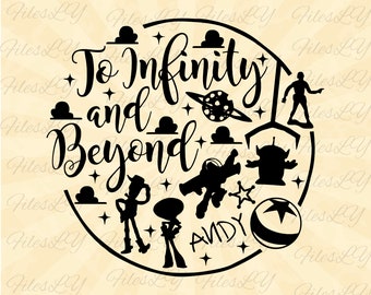 To Infinity and beyond svg, Andy Woody Buzz Lightyear SVG, Sheriff Woody svg, Vinyl Cut File, Svg, Pdf, Jpg, Png, Ai Printable Design File