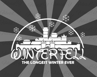Winterfell the longest winter ever svg, Game Of Thrones svg, The North svg, Vinyl Cut File, Svg, Pdf, Jpg, Png, Ai Printable Design File