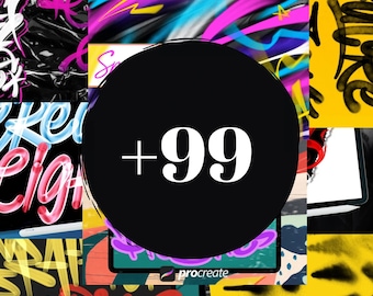 99 Procreate Graffiti Letter Brush, procreate graffiti, procreate graffiti font, procreate lettering brushes, procreate lettering, procreate