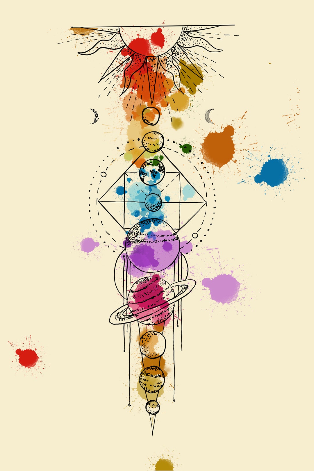 Solar System Universe Printable - Etsy