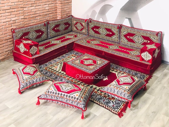 Brick l shaped on sale sofa