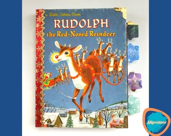 Rudolph the Red-Nosed Reindeer Journal: Altered Little Golden Book