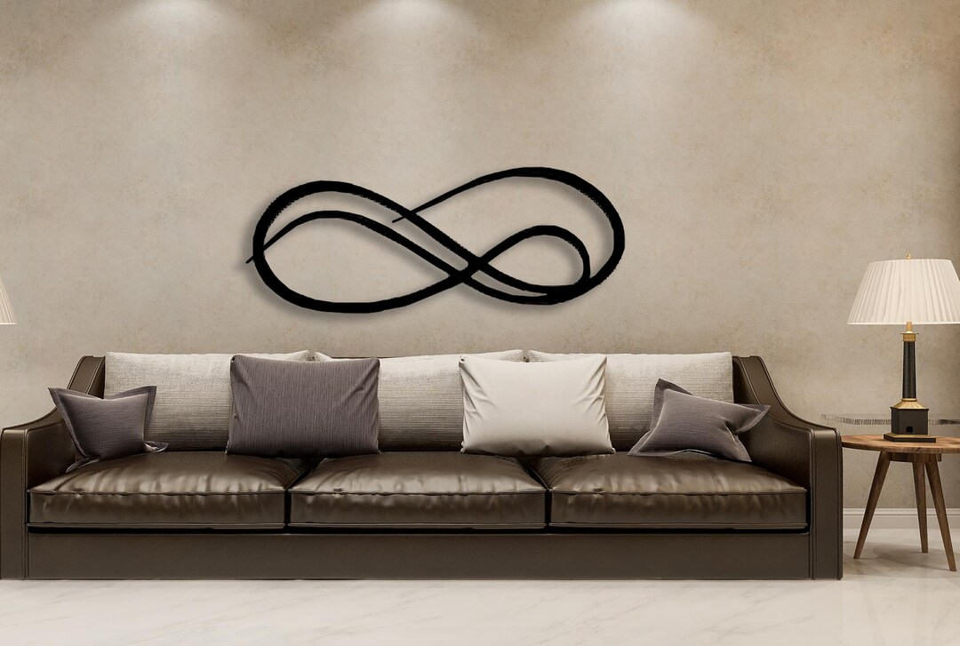 Infinity Metal Wall Decor, Infinity Wall Sign, Abstract Metal Wall Art