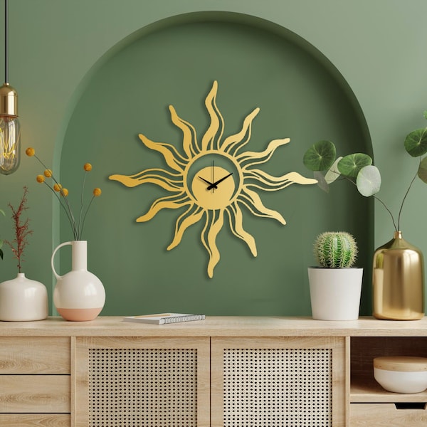 Sun Clock Etsy