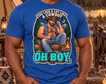 面白いカウボーイTシャツ、カントリーウェスタングラフィックTシャツ、柔らかいコットン製ユニセックスギフト