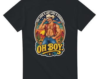 カウボーイそっくりだね、オーボーイ！Tシャツ