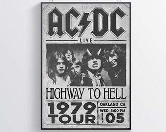 Ac Dc Wall Poster - Etsy