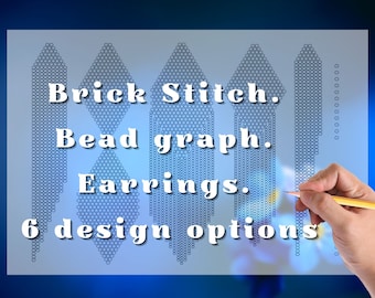 Template for digital download, 6 blank templates, Graphic paper, Brick stitch with fringe pattern, Beaded paper, Beaded Graphic paper.