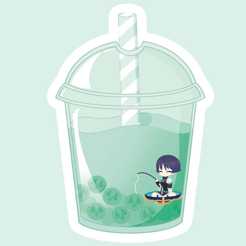 Genshin Impact Scaramouche Bubble Tea Etsy UK