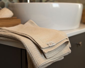 Linen Sauna Towel With Loop Waffle Sauna Wrap Large Bath Towel Linen SPA Towel Sauna Accessories Useful Gift For Sauna Lover Gift For Dad