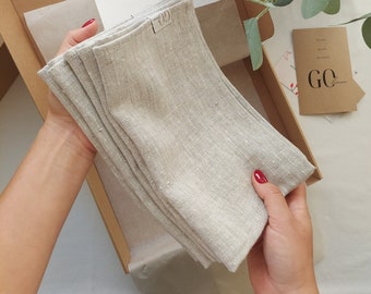Linen Hand Towel With Loop Kitchen Towels Set Dish Towels Paperless Towels Fingertip Unpaper Towel Tea Towels Sustainable Gifts