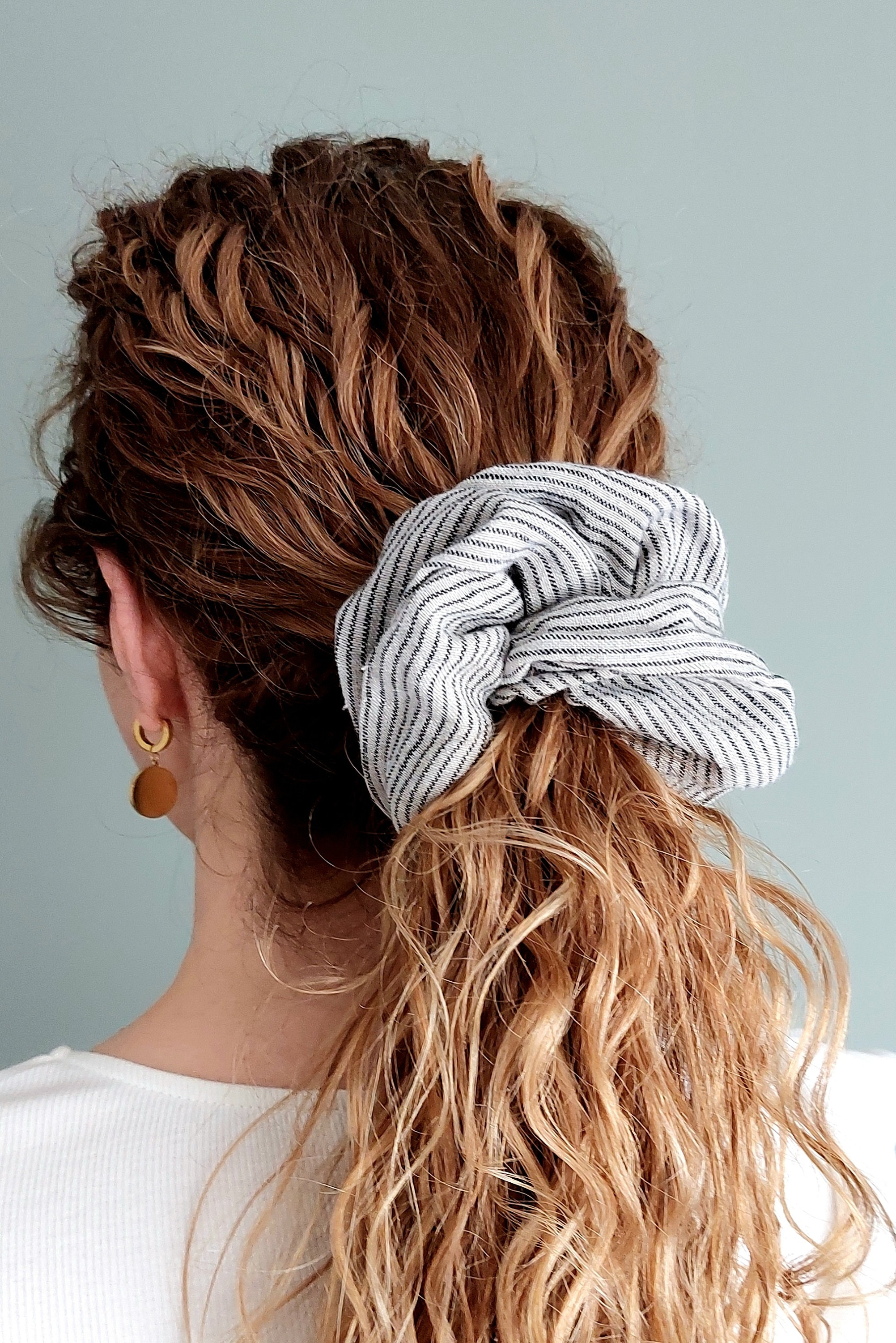 Linen Scrunchie Large Minimalist Organic Scrunchie Fabric Hair Elastic Linen Scrunchie Large Minimalist Organic Scrunchie Fabric Hair Elastic