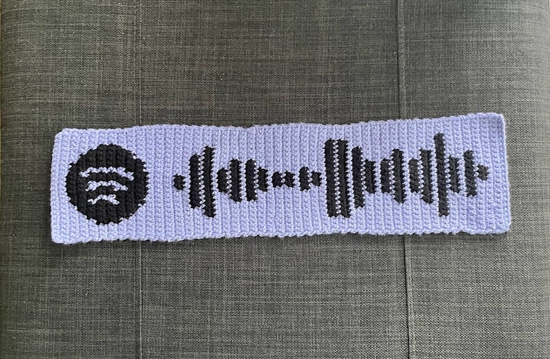 Personalized Scannable Spotify Song Code Crochet Tapestry PATTERN ONLY ...