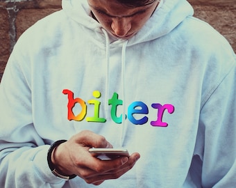 biter graphic hoodie
