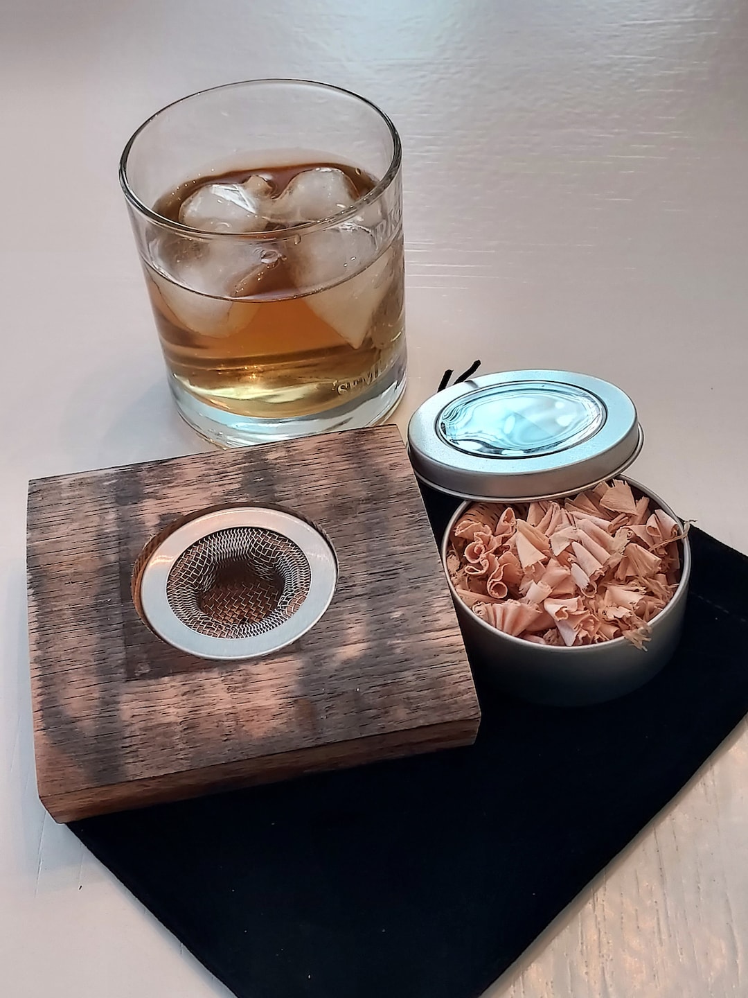 Bourbon Barrel Smoked Cocktail Smoker Puck Cocktail Smoking Chimney Top