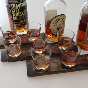 Bourbon Barrel Stave Flight Board