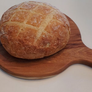 Vintage französisches Brotbrett, Charcuteriebrett, kleines Brotbrett, kreisförmiges Brotbrett, rundes Brotbrett, Käsebrett, Schneidebrett
