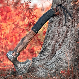 Benutzerdefinierte Smith Carbon Steel Wikinger Axt, personalisiertes Jubiläumsgeschenk für Ihn, Geburtstags und Hochzeitsgeschenk, handgeschmiedet, beste Ragnar-Axt-Äxte 1 medieval axe