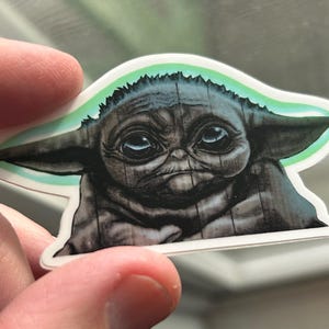 Sticker - “Grogu” 1.5”x3”
