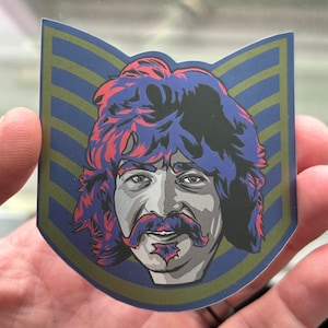 Sticker - “Sam Stone” John Prine Metallic  3” Cutout