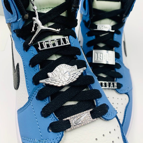 Neue Nike Air Jordan Lace Locks Schnallen Buckles Silber Etsy.de