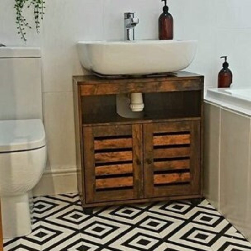 Rustic Bathroom Cabinet - Etsy UK