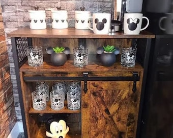Rustic Storage Cabinet, Industrial Sideboard, Farmhouse Storage Cupboard, Rustic Kitchen Cabinet, Cupboard Barn Door, Industrial Furniture