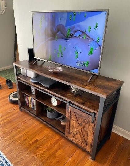 Barn Door Tv Stand Etsy UK