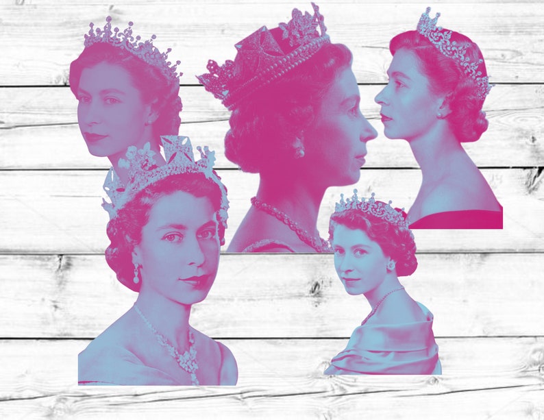 Queen Elizabeth Clip Art Digital Queen Elizabeth Printable - Etsy