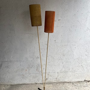 1950s Mid Century Floor Lamp 2-armed Lantern Lamp, Italy
