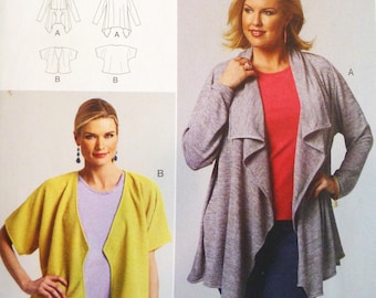 Butterick Shawl Kimono Jacket Sewing Pattern B5793, Misses XS-XL Uncut