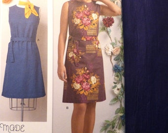 Simplicity Sewing Pattern 8570, Gertrude Made Designer Dress, Classic Wrap Dress always in Style, Uncut, FF, Sizes 6-14