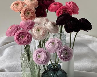 Crepe paper ranunculus