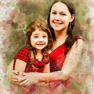 Custom Watercolor Painting From Photo, Watercolor Painting, Personalized Gift, Custom Portrait From Photo, Custom Watercolor Gift