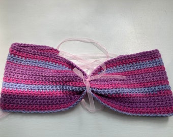 crochet bandeau bikini top