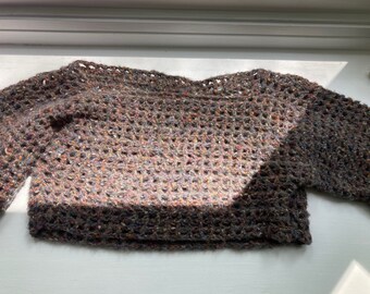 crochet cropped sweater