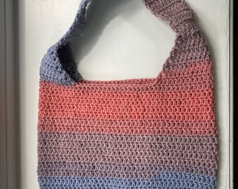 large crochet tote bag