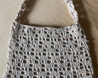 large crochet market bag