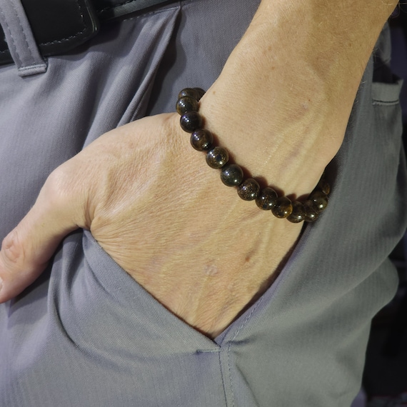 Bronzite Stretch Bracelet | 8mm Genuine Natural Gemstone | Handmade to Order
