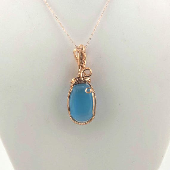 Monalisa Pendant Necklace | Handmade in Rose Gold Filled Wire | Anniversary/Birthday/Graduation Gift | Luxury Present