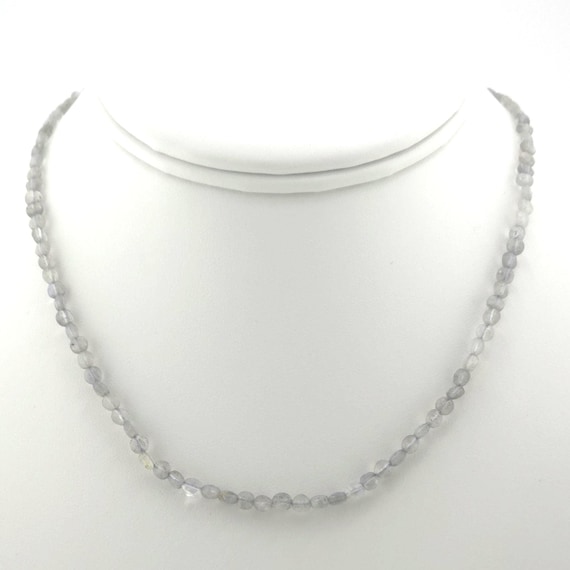 Labradorite Beaded Choker/Necklace | Genuine Natural AAA Gemstone | 4mm Faceted Coins | Handmade to Order | Hypoallergenic Version Available