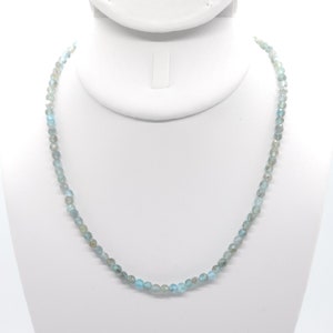 Ice Apatite Beaded Choker/Necklace | 16" Genuine Natural Gemstone