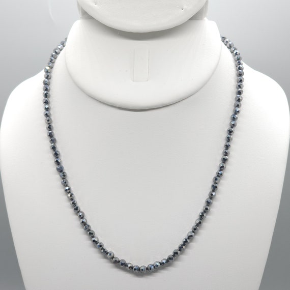 Terahertz Beaded Choker/Necklace | 16" Genuine Natural Gemstone