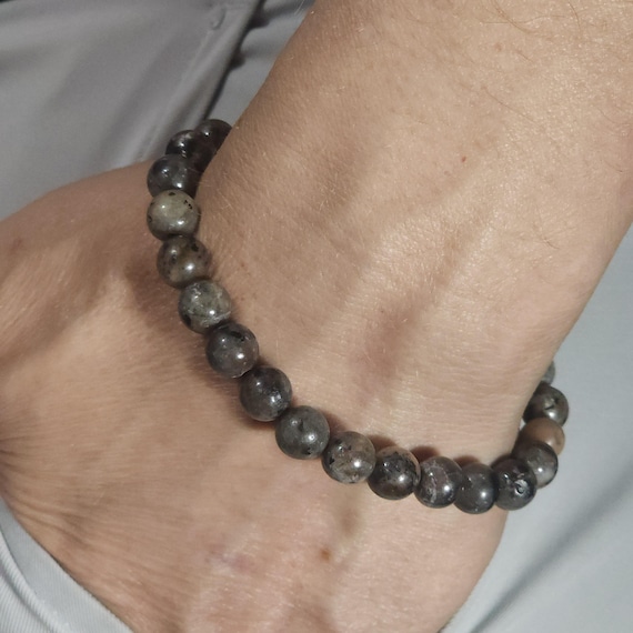 Yooperlite Stretch Bracelet | The Stone That Glows Under UV Light! | 8mm Genuine Natural Gemstone | Handmade to Order