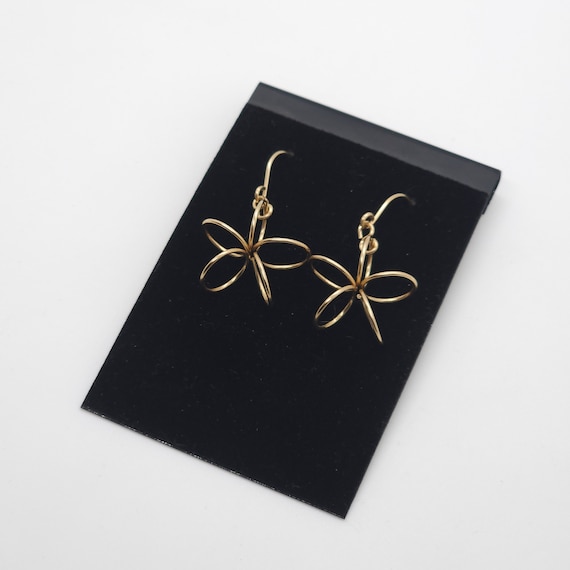 Solid 12k Gold-Filled 3D Star Earrings | Handmade