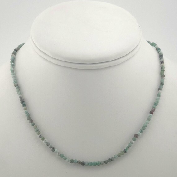 Phoenix Stone Beaded Choker/Necklace | 3mm Genuine Natural Faceted Gemstone | Handmade to Order | Hypoallergenic Version Available