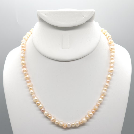 Pink Pearl Beaded Choker/Necklace | 16" Genuine Natural Gemstone