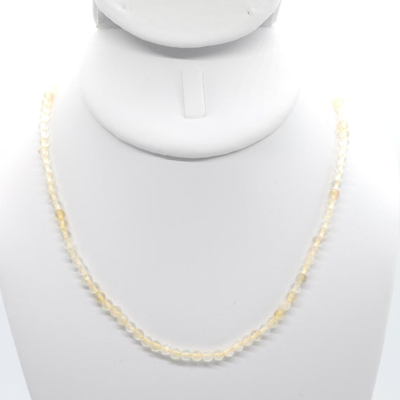 Genuine Citrine Beaded Choker/Necklace | 16" Natural Zambian Gemstone